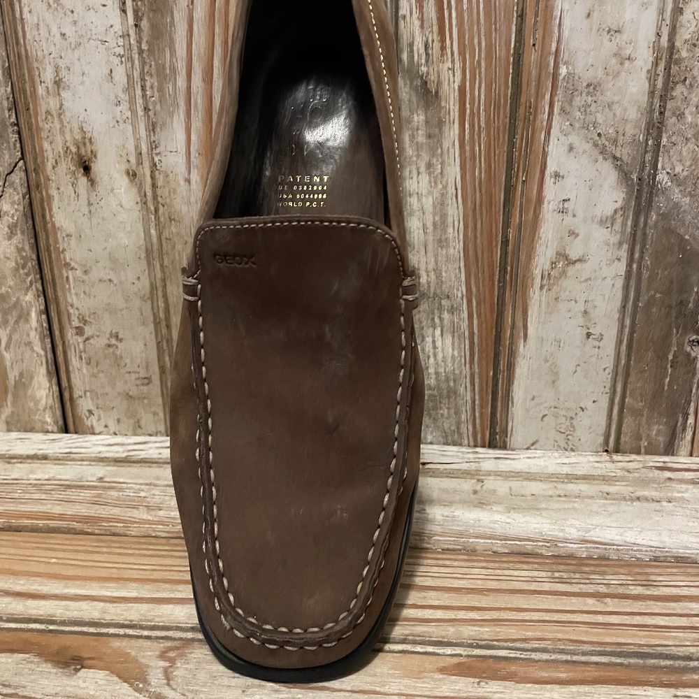 Mens Brown Suede Loafer